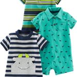Simple Joys by Carter's Baby Boys' Rompers, Pack of 3